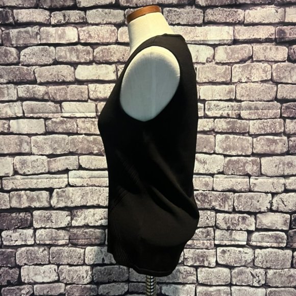 Jones New York NWT Black Sleeveless Blouse Size Medium - Picture 4 of 8